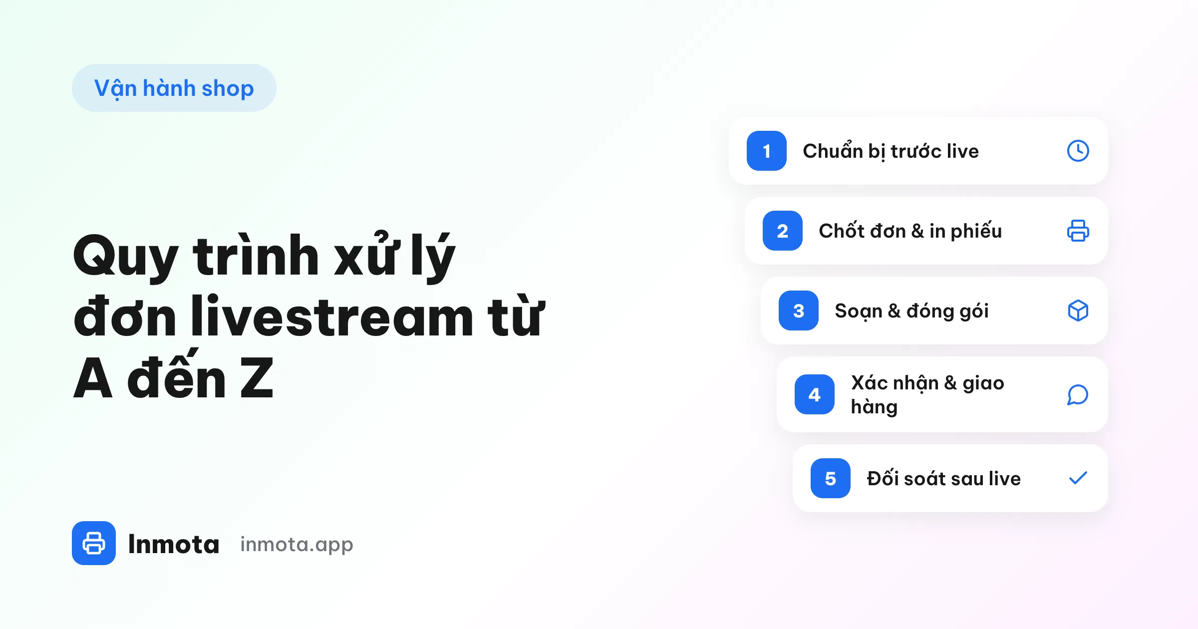 5 bước quy trình xử lý đơn hàng livestream TikTok